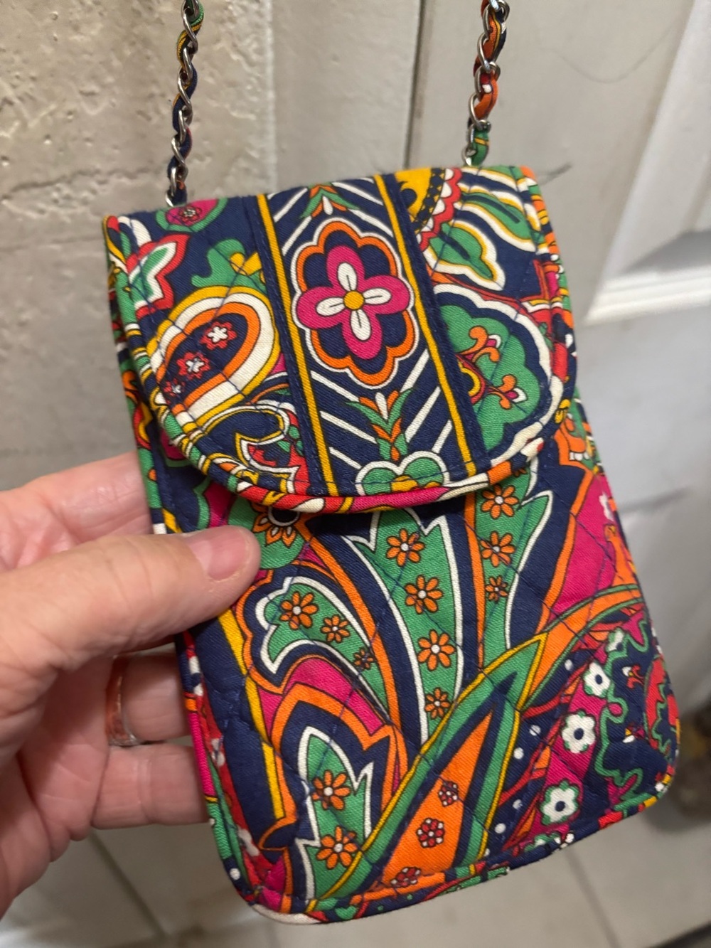 Vera Bradley Multicolor Paisley Crossbody Phone Bag - Floral Pattern